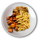 Chips & Chicken Pakora 